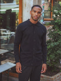 Schwarzer Wollcardigan