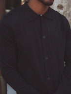 Schwarzer Wollcardigan