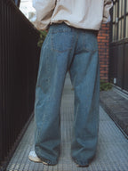 Brown Washed Balloon Jeans