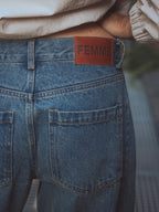 Brown Washed Balloon Jeans