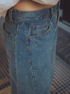 Brown Washed Balloon Jeans
