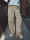 Beige Balloon Jeans