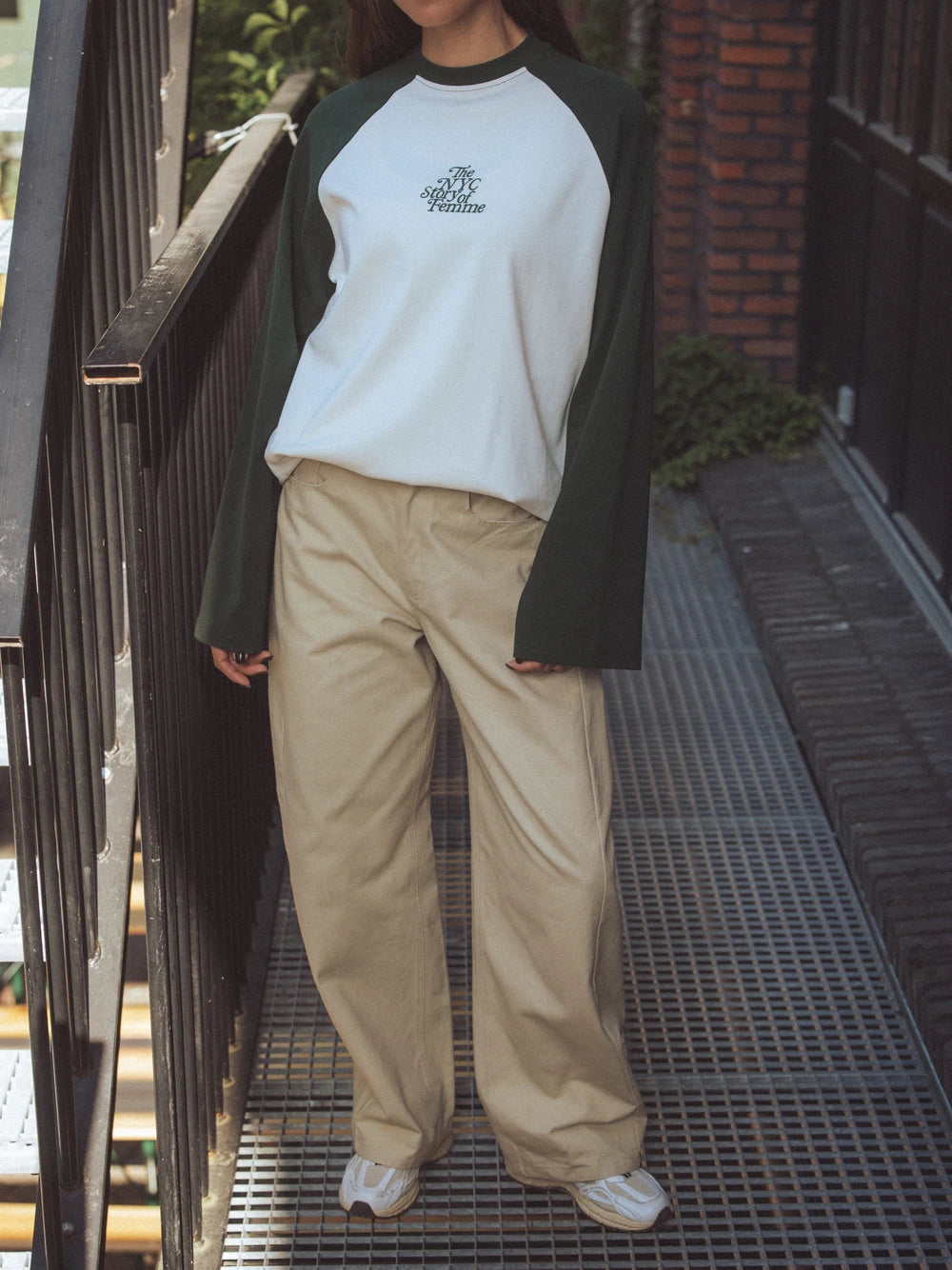 Beige Balloon Jeans