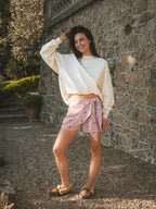 Red Pepper Stripe Skort