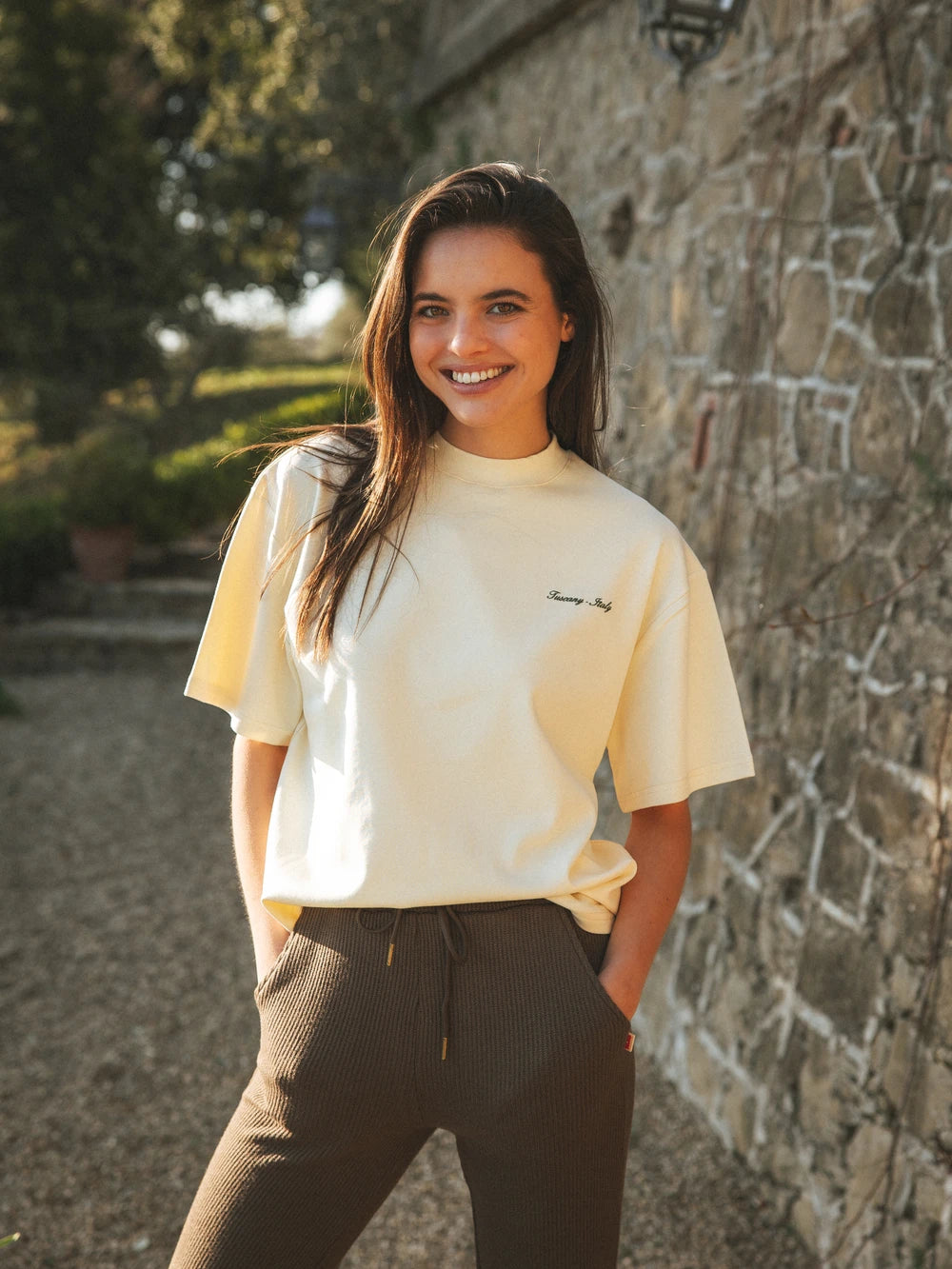 Creme Il Vino Oversized T-Shirt