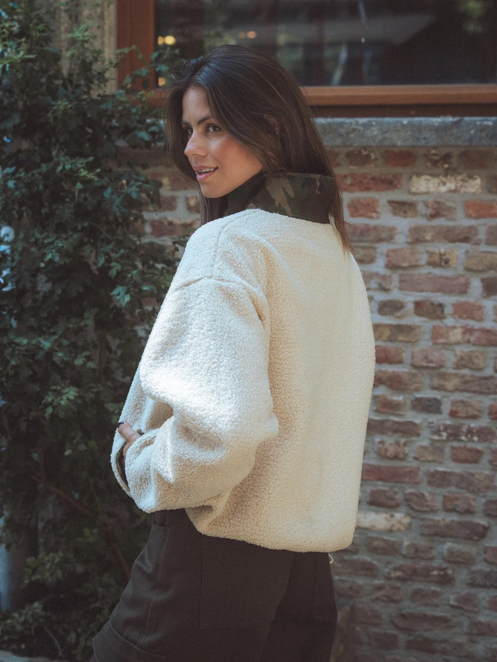 Beige Teddy Anorak