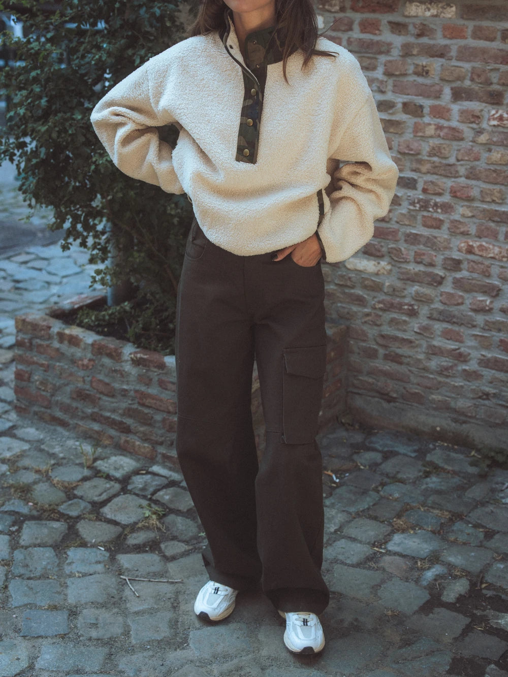 Beige Teddy Anorak