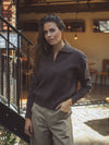 Dark Brown Knit Vest