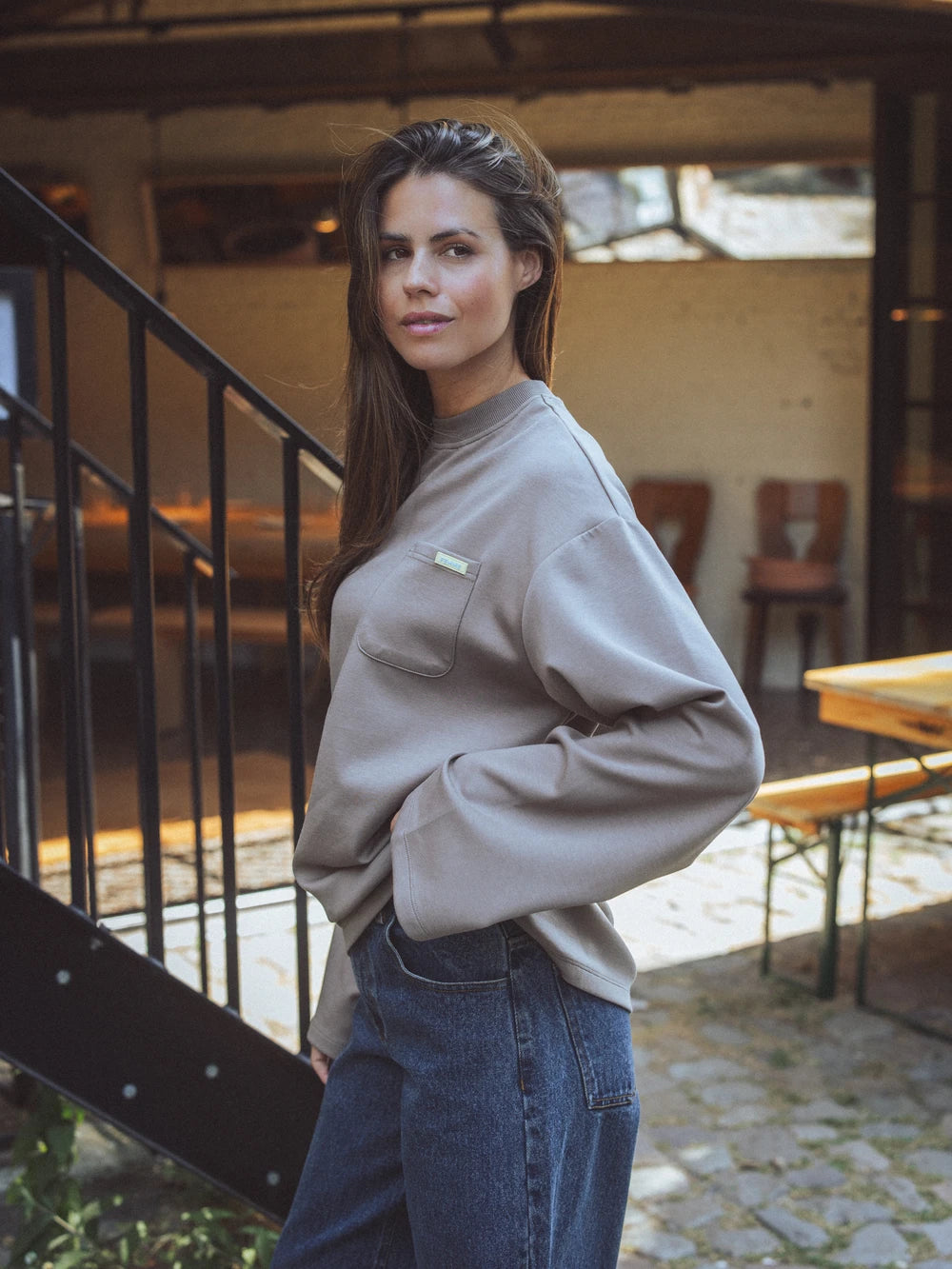 Brown Pocket Longsleeve