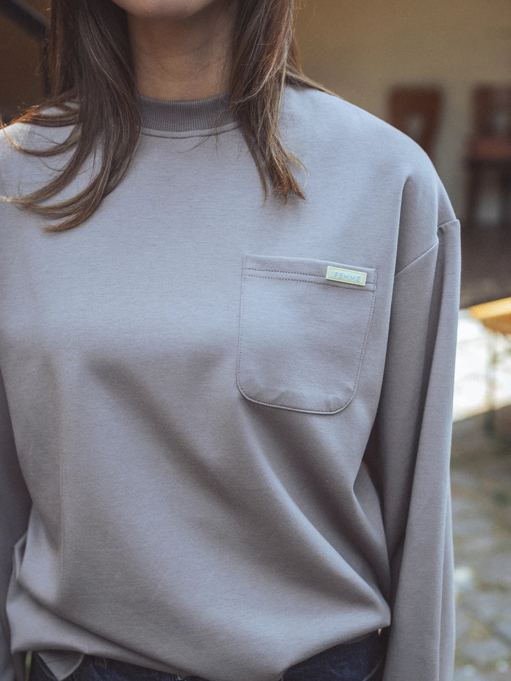 Brown Pocket Longsleeve