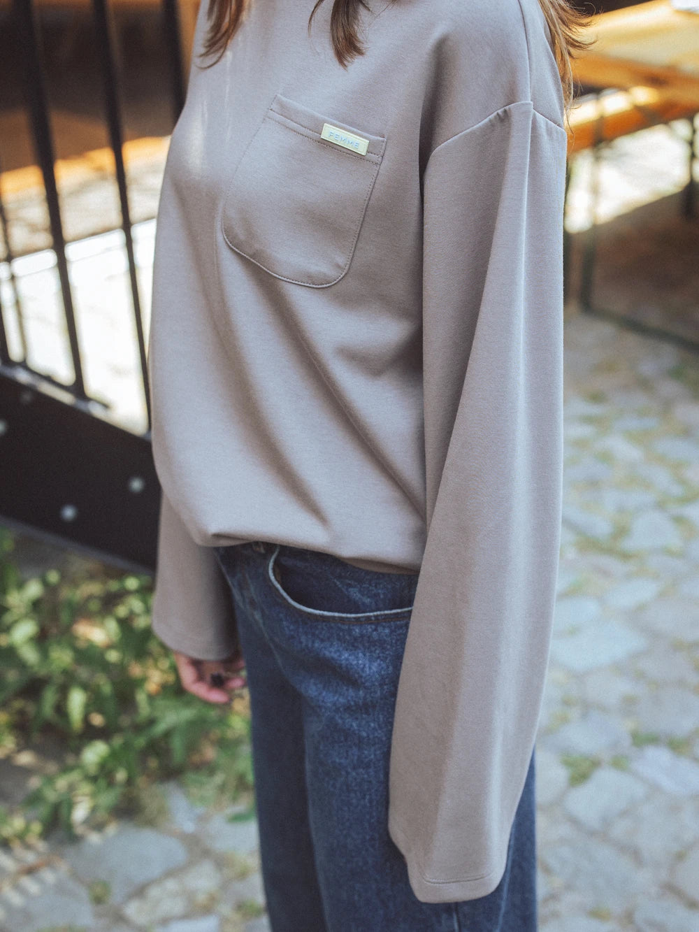Brown Pocket Longsleeve