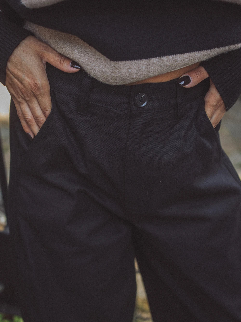 Schwarze Ballonhose