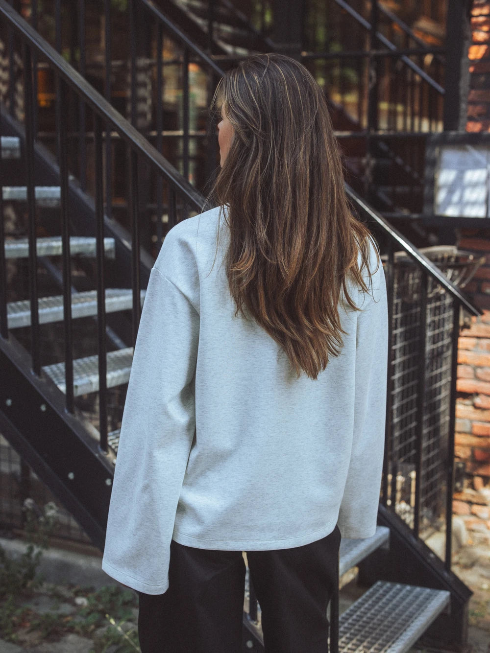 Light Grey Pocket Longsleeve
