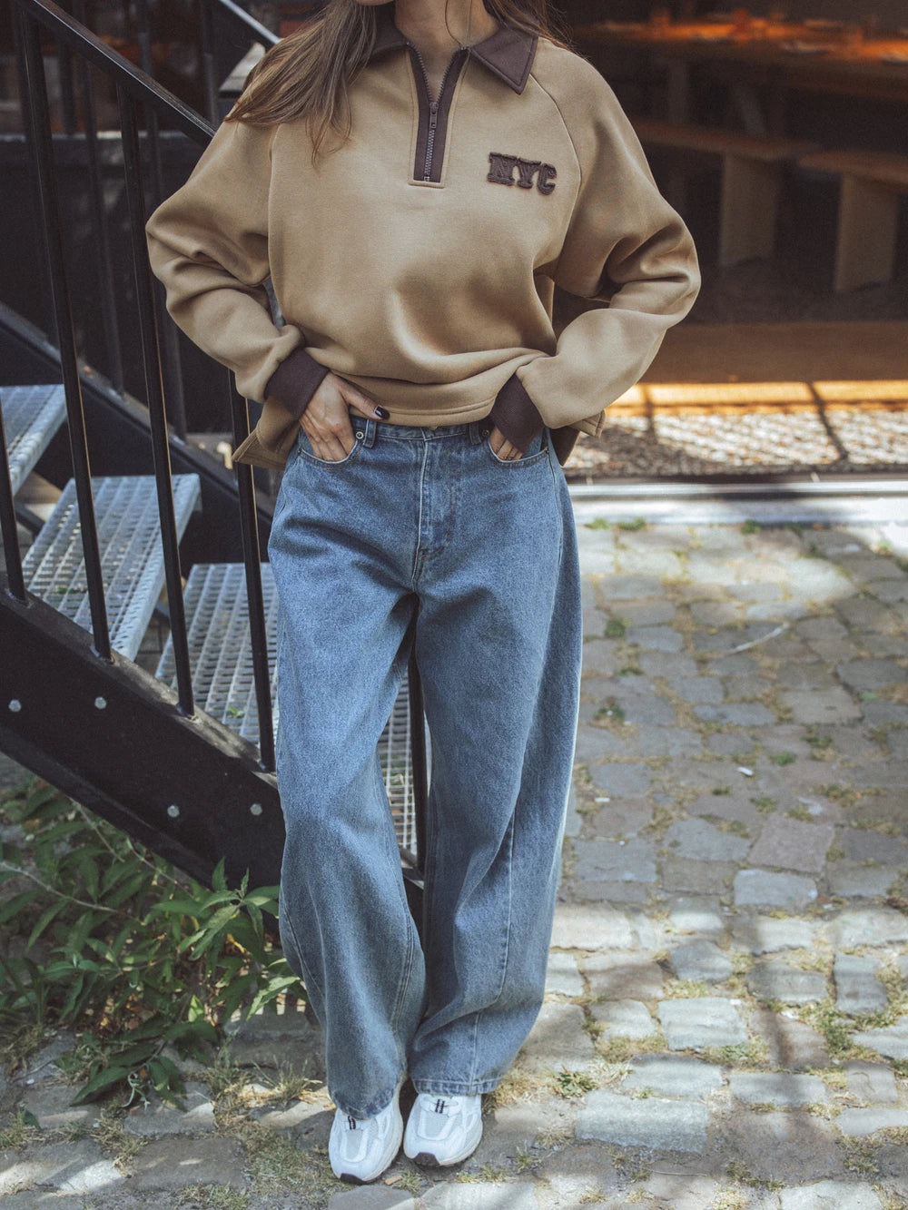 Brown NY Polo Sweater