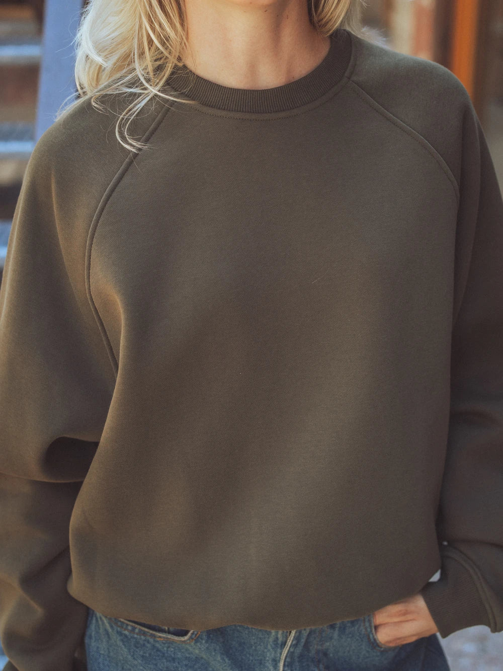Army Basic Raglan Sweater