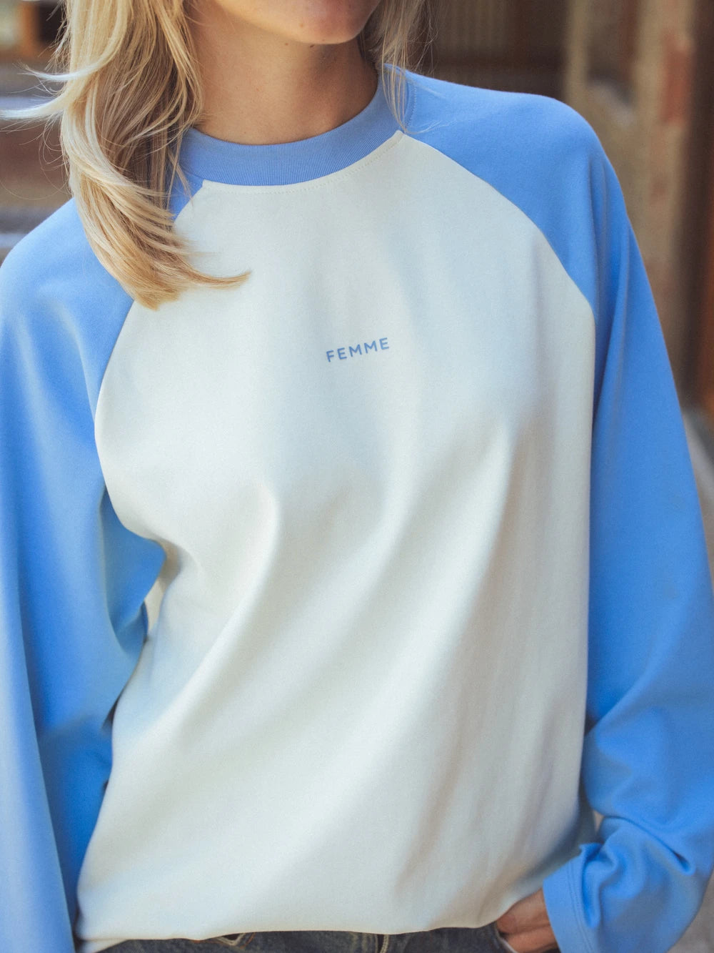 Blue Raglan Longsleeve
