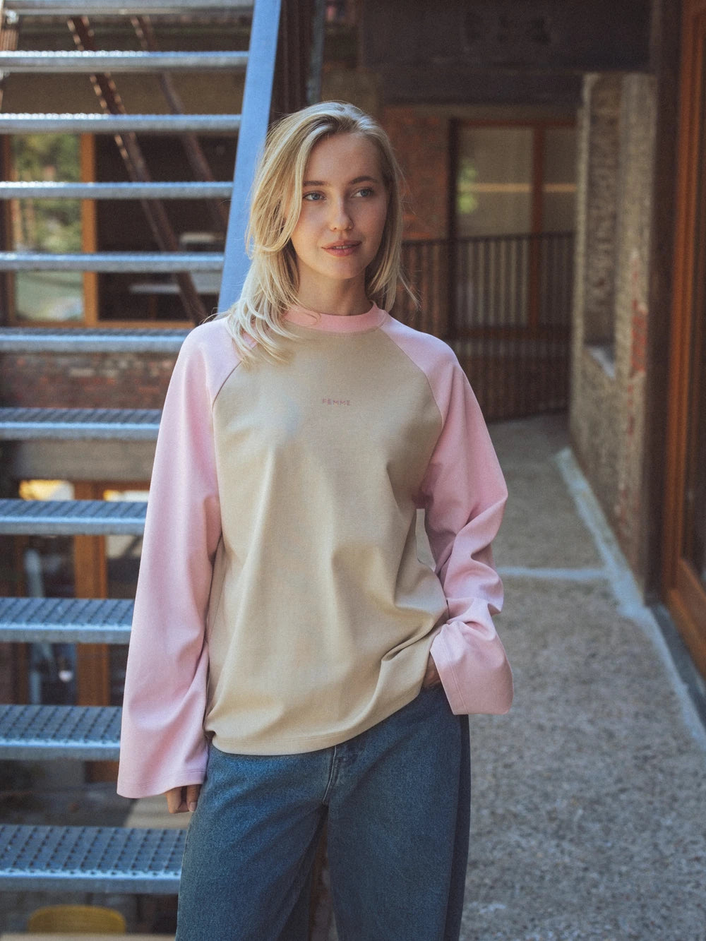 Pink Raglan Longsleeve