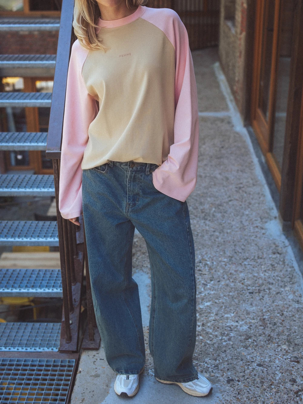 Pink Raglan Longsleeve