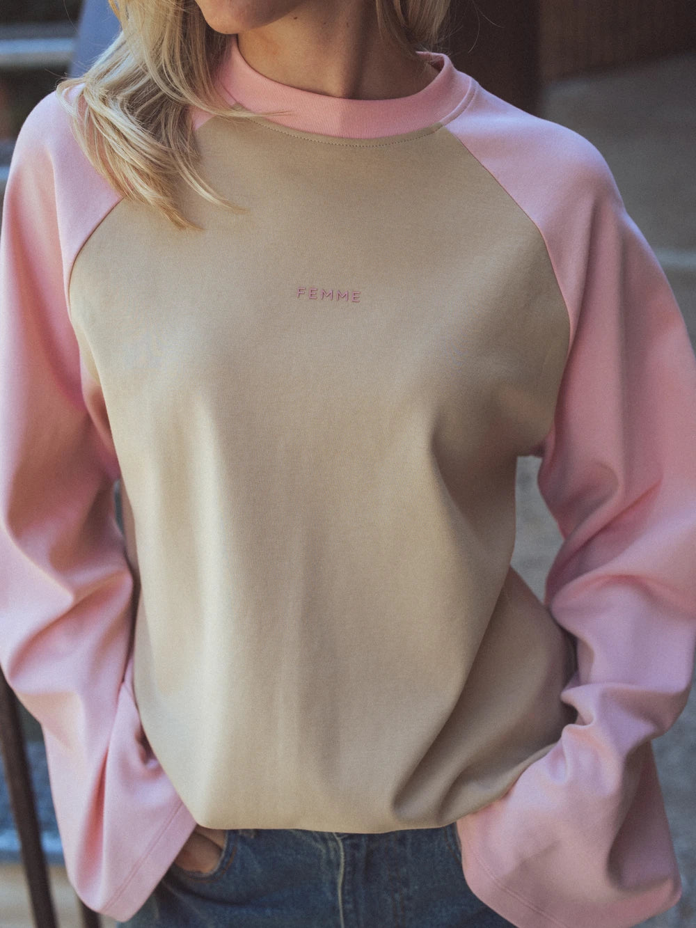 Pink Raglan Longsleeve