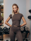 Brown Sports T-shirt