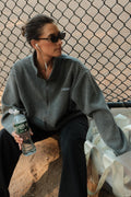 Grey Fleece Zip Jacket