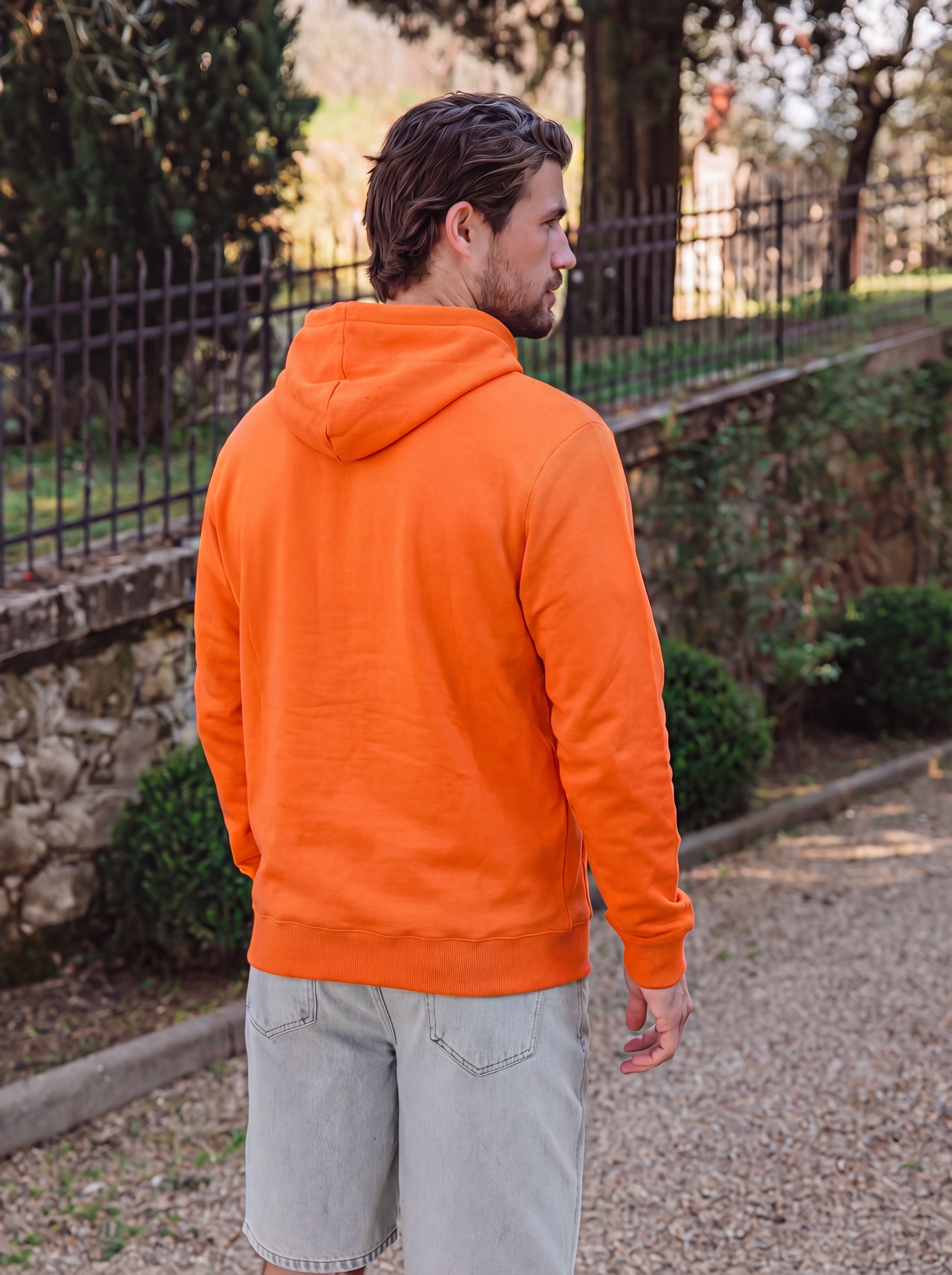 Orange Oversized Hoodie