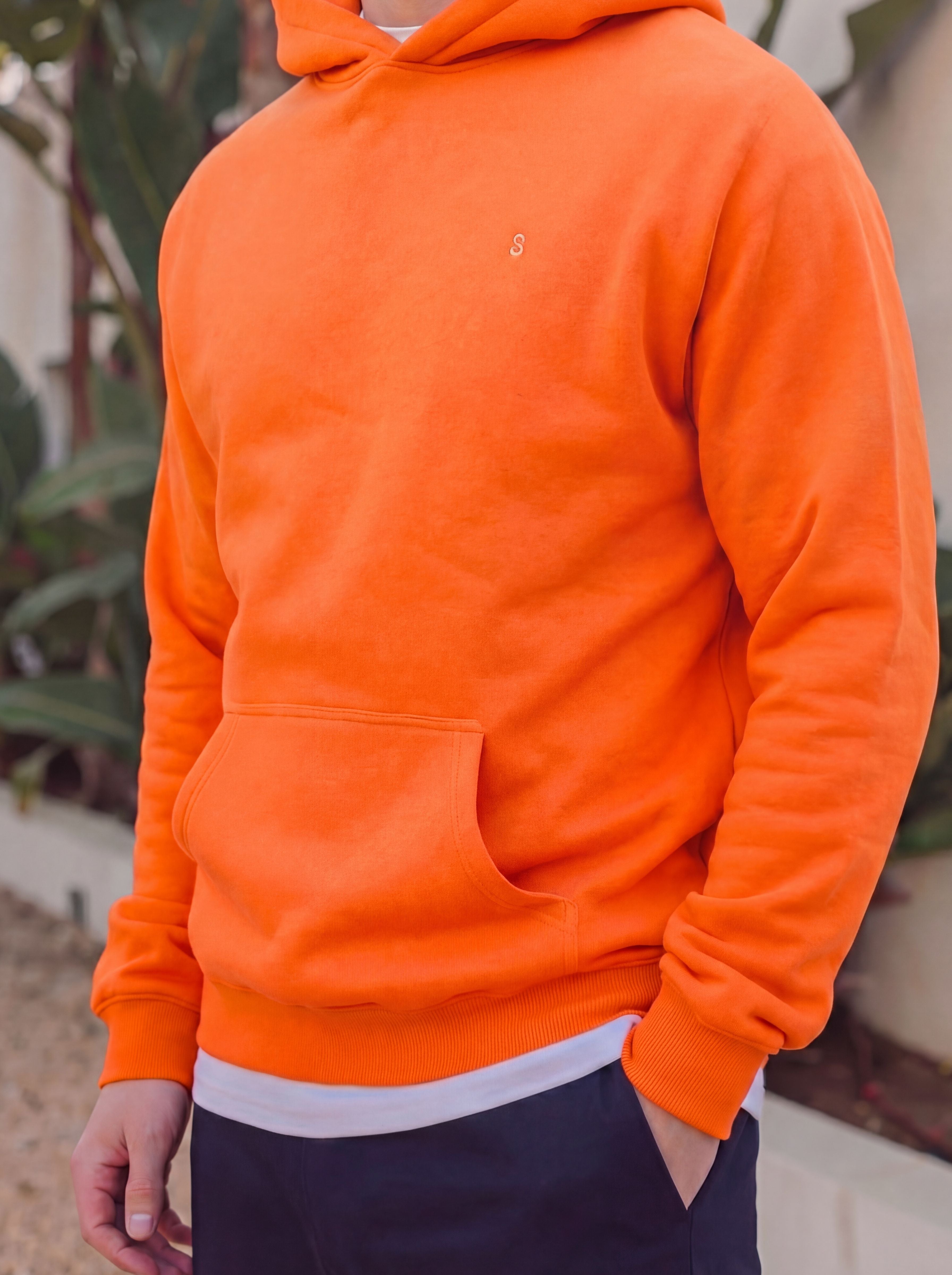 Orange Oversized Hoodie