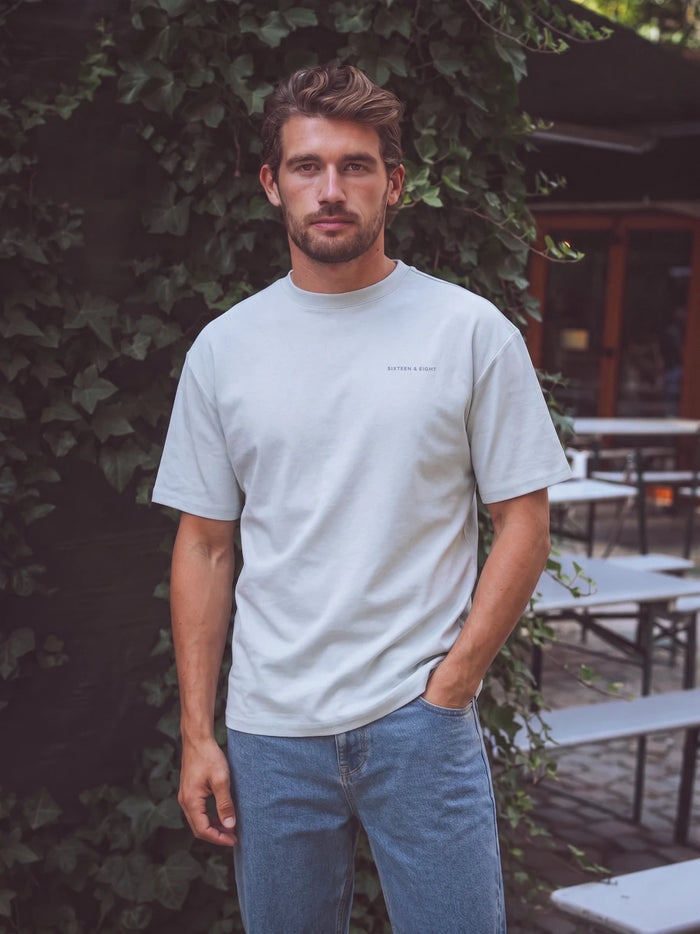 Light Blue Sixteen Oversized T-Shirt