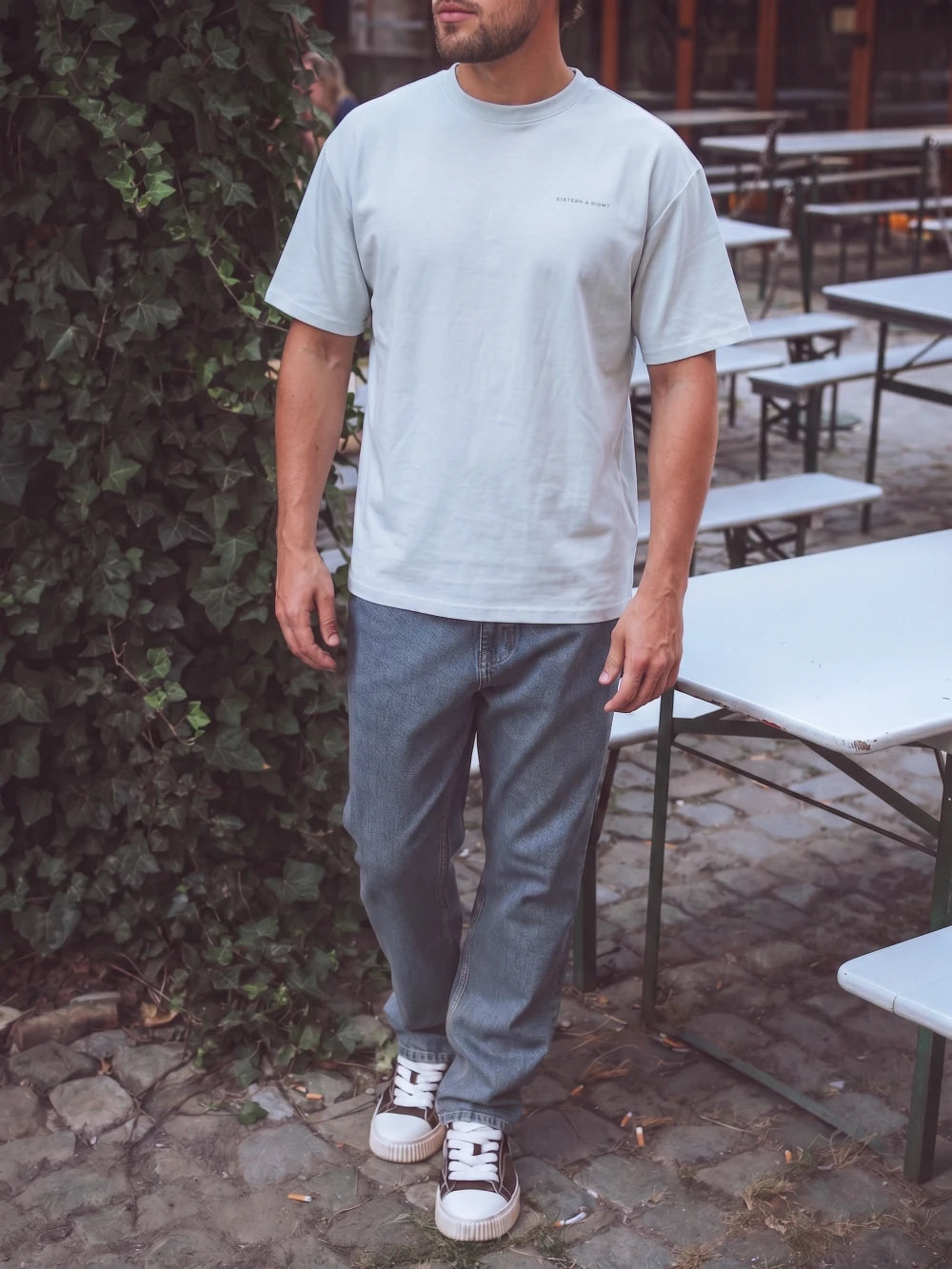 Light Blue Sixteen Oversized T-Shirt