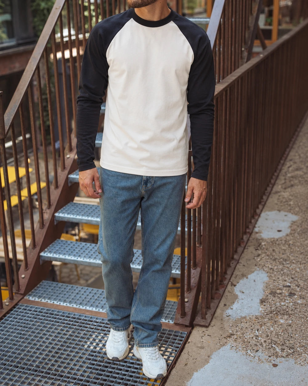 Off Black Raglan Longsleeve