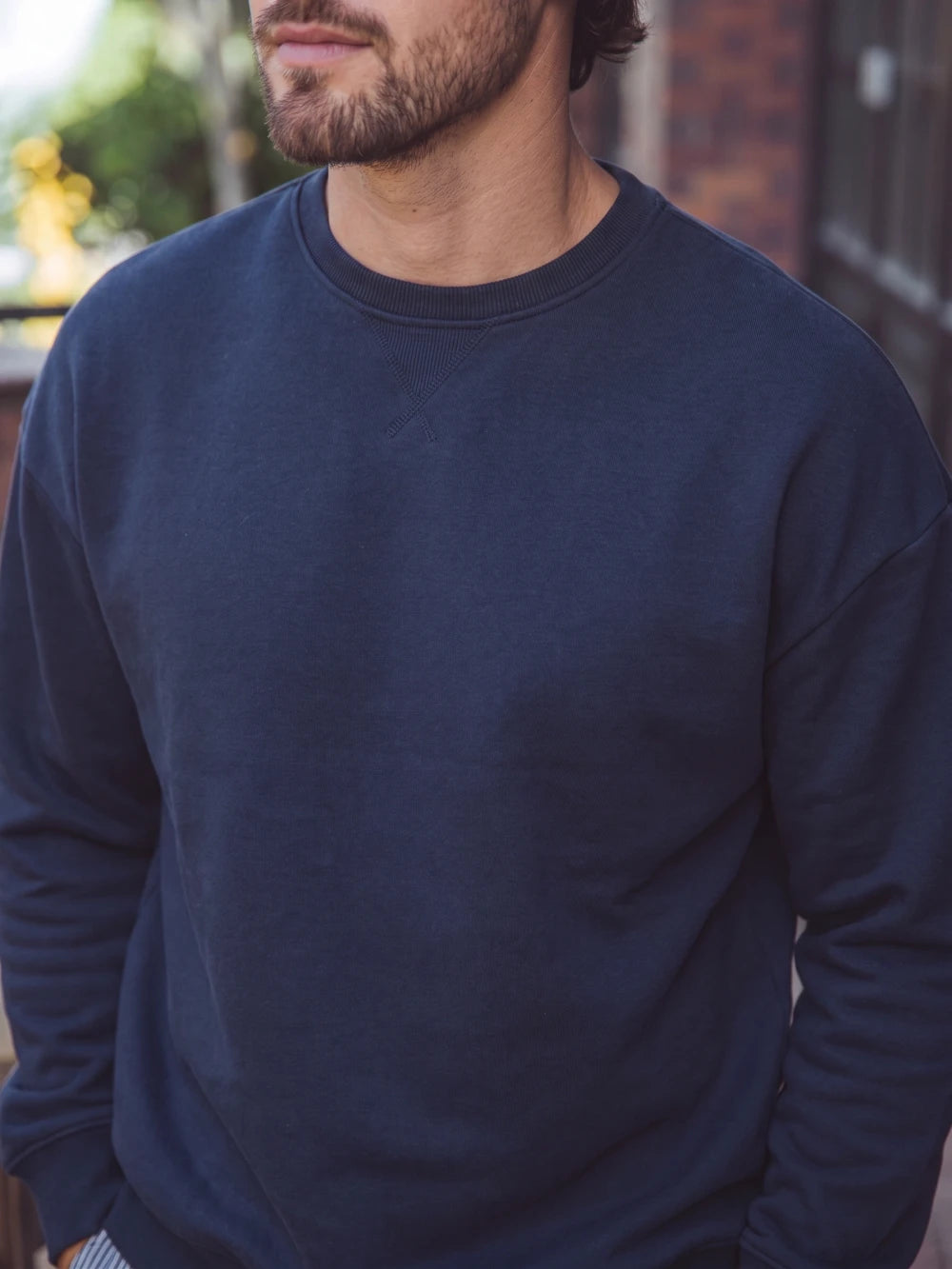 Navy Oversized Basic Sweater