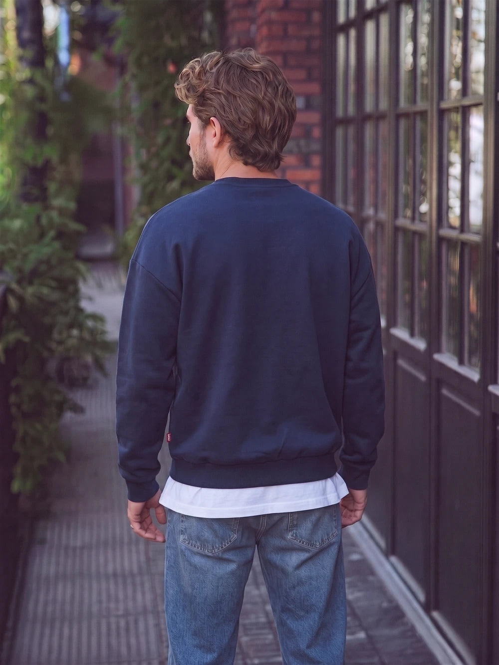 Navy Oversized Basic Sweater