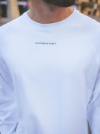 White Basic Oversized Longsleeve T-shirt