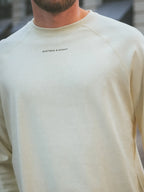 Light Yellow Basic Oversized Long-sleeve T-shirt
