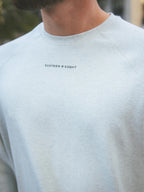 Light Grey Basic Oversized Long-sleeve T-shirt