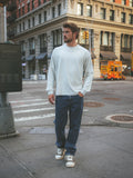 Light Grey Basic Oversized Long-sleeve T-shirt