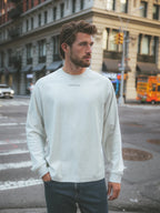 Light Grey Basic Oversized Long-sleeve T-shirt