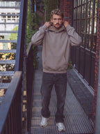 Taupe Oversize-Hoodie