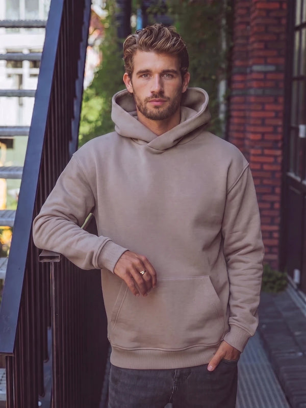 Taupe Oversize-Hoodie
