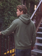 Grüner Oversize-Kapuzenpullover