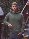 Grüner Oversize-Kapuzenpullover
