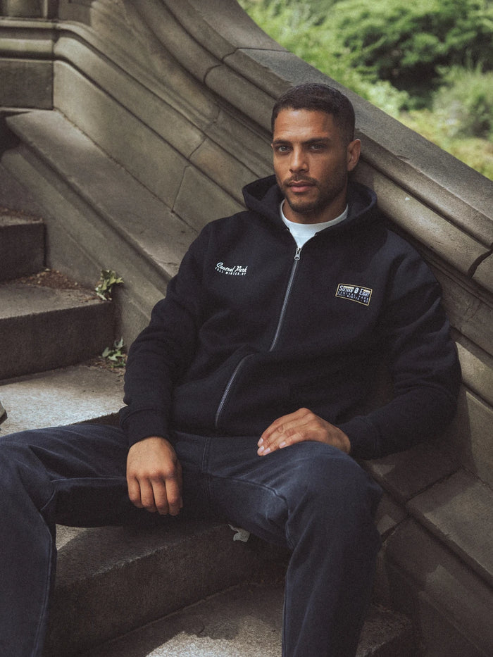 Schwarze Oversized-Weste Central Park