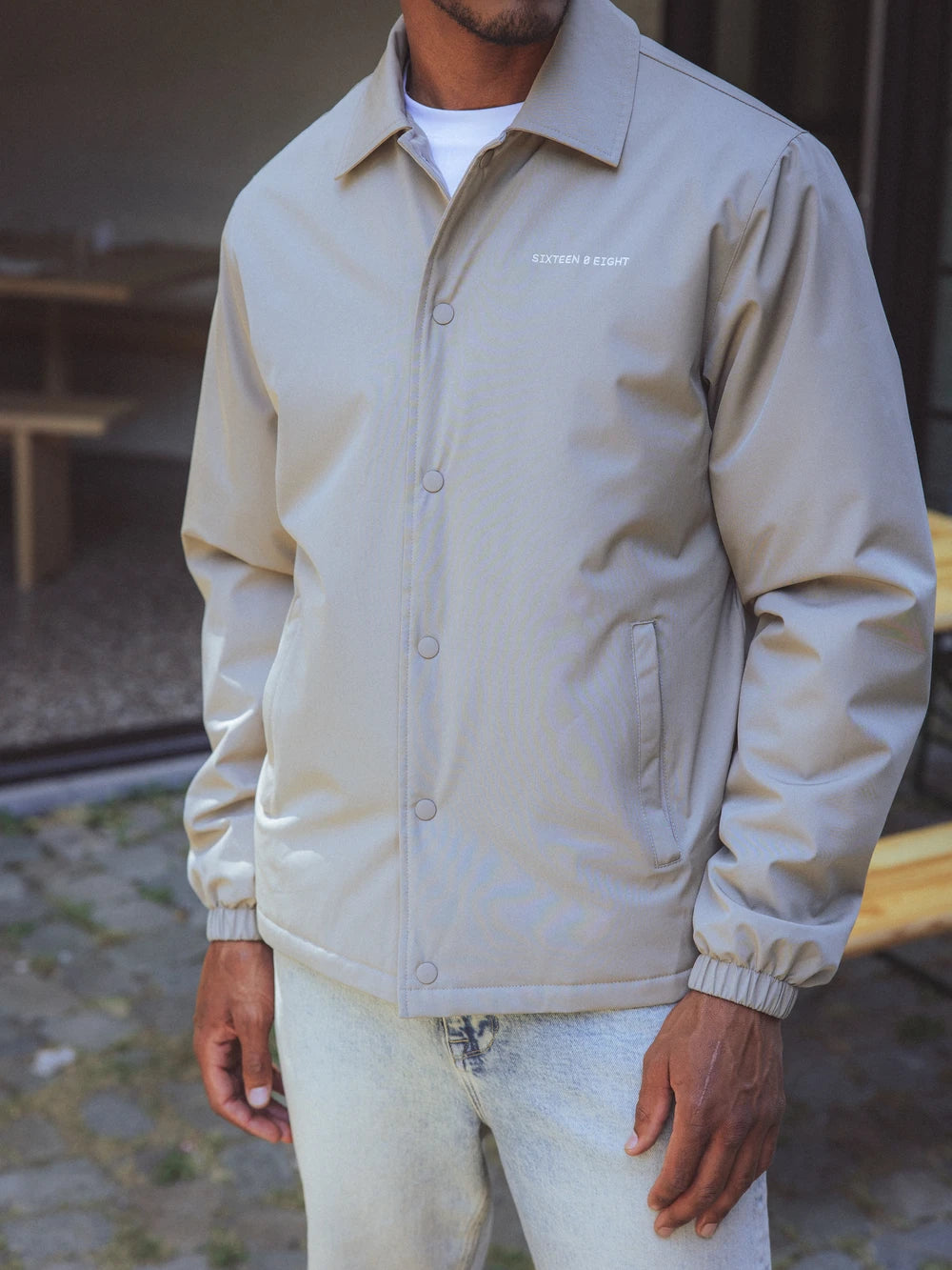 Khaki-Stadtjacke