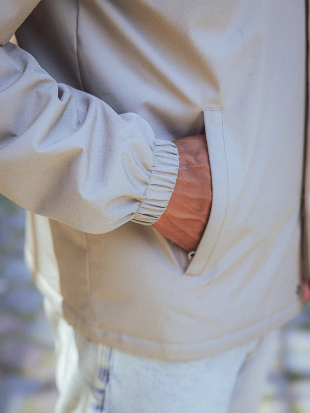 Khaki-Stadtjacke