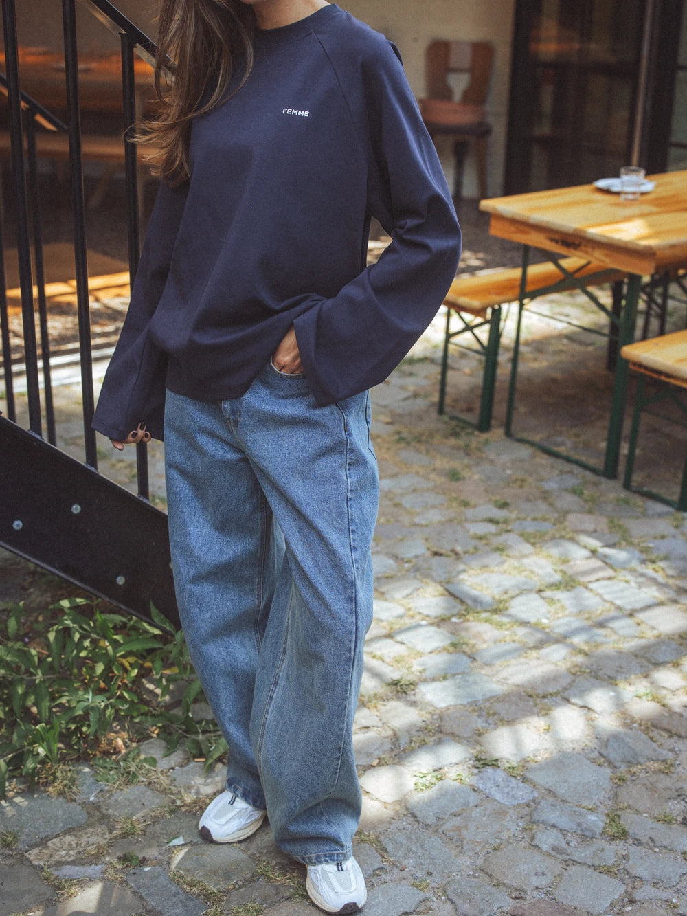 Navy Raglan Longsleeve T-shirt
