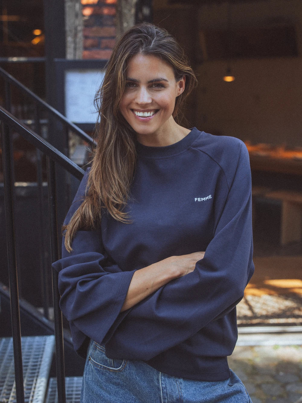 Navy Raglan Longsleeve T-shirt