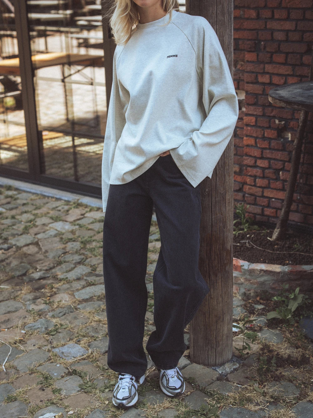 Grey Raglan Longsleeve T-shirt