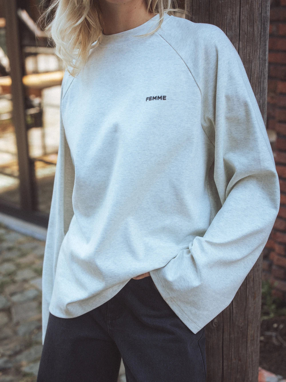 Grey Raglan Longsleeve T-shirt