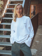 White Raglan Long-Sleeve T-shirt