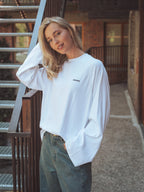White Raglan Long-Sleeve T-shirt